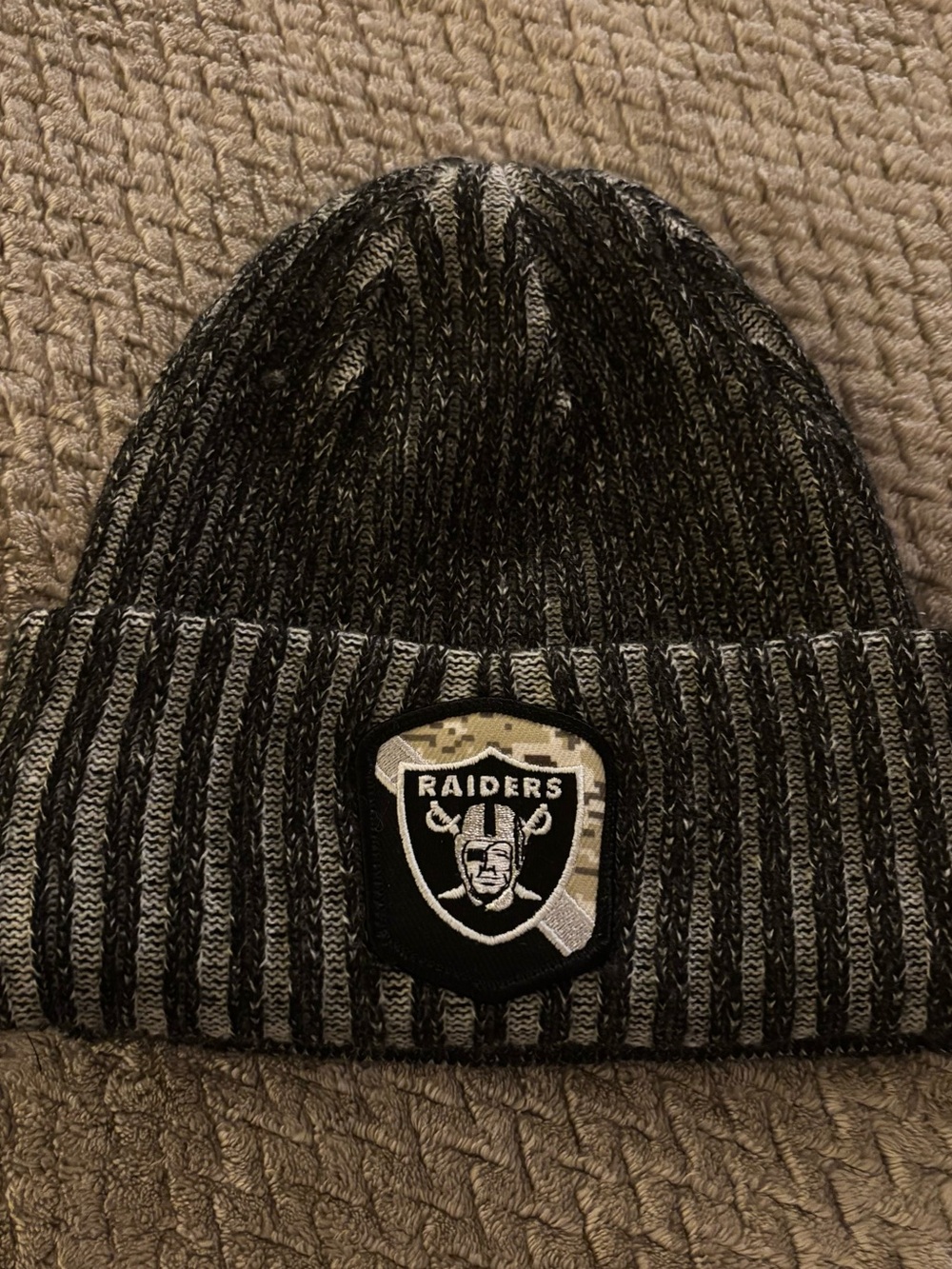 NFL Raiders Logo Beanie